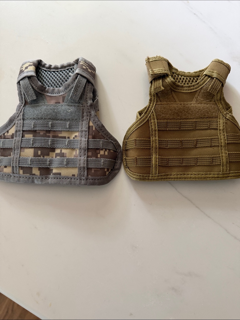 Tactical Vest drink Coozies - Gray Camo & Olive
